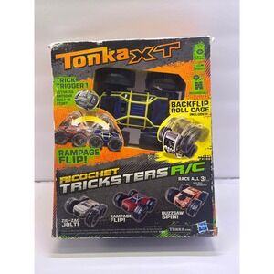 Tonka XT Ricochet Tricksters RC Truck Blue Rampage Flip Stunt Vehicle